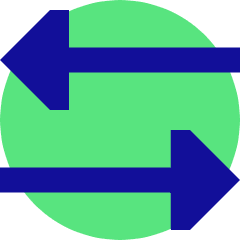 Triangle Arrow Transfer Horizontal 3 Icon from Sharp Pop Set