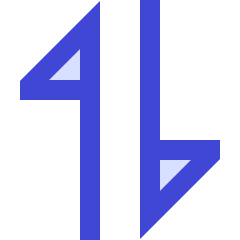 Triangle Arrow Transfer Vertical 1 Icon from Sharp Duo Set