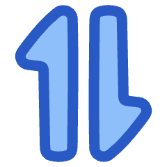 Triangle Arrow Transfer Vertical 1 Icon from Plump Duo Set