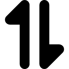 Triangle Arrow Transfer Vertical 1 Icon from Core Solid Set