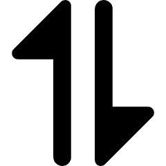 Triangle Arrow Transfer Vertical 1 Icon from Core Remix Set