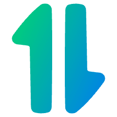 Triangle Arrow Transfer Vertical 1 Icon from Plump Gradient Set