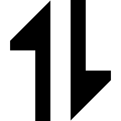 Triangle Arrow Transfer Vertical 1 Icon from Sharp Solid Set