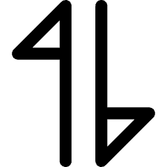 Triangle Arrow Transfer Vertical 1 Icon from Core Line Set