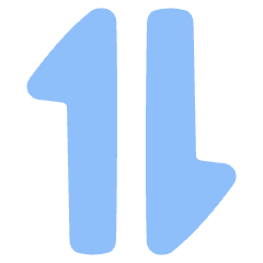 Triangle Arrow Transfer Vertical 1 Icon from Plump Flat Set