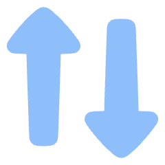 Triangle Arrow Transfer Vertical 2 Icon from Plump Flat Set