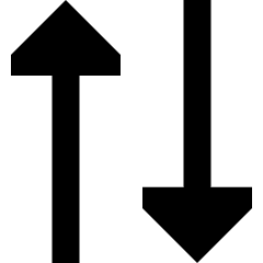 Triangle Arrow Transfer Vertical 2 Icon from Sharp Remix Set