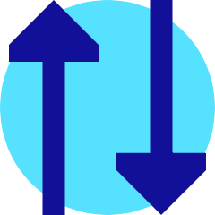 Triangle Arrow Transfer Vertical 2 Icon from Sharp Pop Set