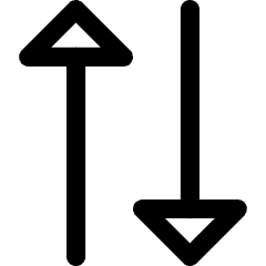 Triangle Arrow Transfer Vertical 2 Icon from Core Line Set