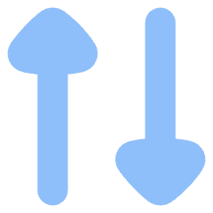 Triangle Arrow Transfer Vertical 2 Icon from Flex Flat Set