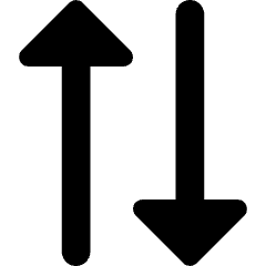 Triangle Arrow Transfer Vertical 2 Icon from Core Remix Set