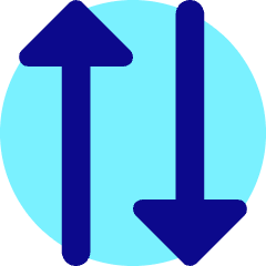 Triangle Arrow Transfer Vertical 2 Icon from Core Pop Set