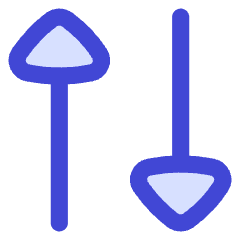 Triangle Arrow Transfer Vertical 2 Icon from Flex Duo Set