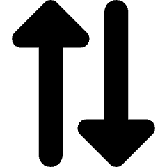Triangle Arrow Transfer Vertical 2 Icon from Core Solid Set