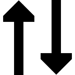 Triangle Arrow Transfer Vertical 2 Icon from Sharp Solid Set