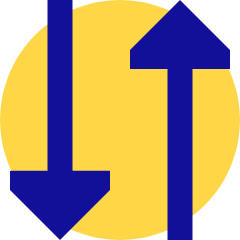 Triangle Arrow Transfer Vertical 3 Icon from Sharp Pop Set