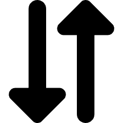 Triangle Arrow Transfer Vertical 3 Icon from Core Solid Set