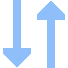 Triangle Arrow Transfer Vertical 3 Icon from Sharp Flat Set