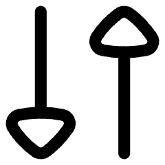 Triangle Arrow Transfer Vertical 3 Icon from Flex Line Set