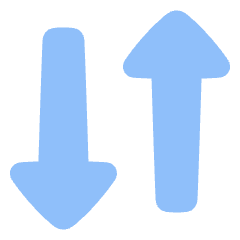 Triangle Arrow Transfer Vertical 3 Icon from Plump Flat Set