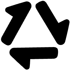 Triangle Arrow Triangle Loop Icon from Plump Solid Set