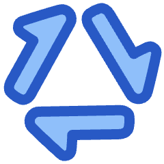 Triangle Arrow Triangle Loop Icon from Plump Duo Set