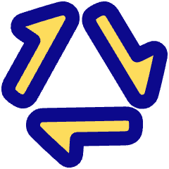 Triangle Arrow Triangle Loop Icon from Plump Pop Set