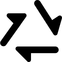 Triangle Arrow Triangle Loop Icon from Core Remix Set