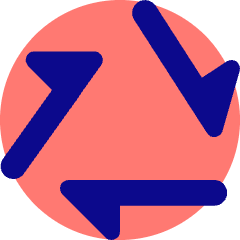 Triangle Arrow Triangle Loop Icon from Core Pop Set