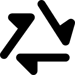 Triangle Arrow Triangle Loop Icon from Core Solid Set