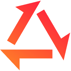 Triangle Arrow Triangle Loop Icon from Sharp Gradient Set