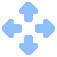 Triangle Arrows Open With Icon from Plump Flat Set