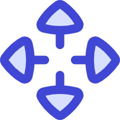 Triangle Arrows Open With Icon from Flex Duo Set