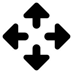 Triangle Arrows Open With Icon from Core Solid Set