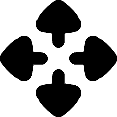 Triangle Arrows Open With Icon from Flex Solid Set