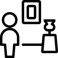 Museum Person Icon from Ultimate Light Set