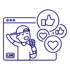 Live Youtube 1 Illustration from UX Line Set