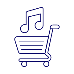 Music Cart Illustration from UX Line Set