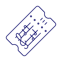 Music Ticket Illustration from UX Line Set