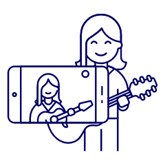 Youtuber Illustration from UX Line Set