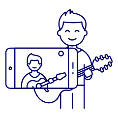Youtuber Illustration from UX Line Set