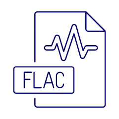 File Sound Flac Illustration from UX Line Set
