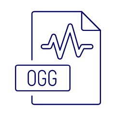 File Sound Ogg Illustration from UX Line Set