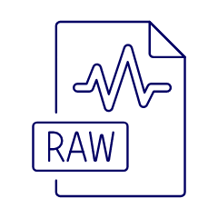File Sound Raw Illustration from UX Line Set