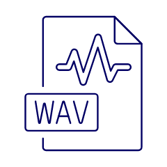 File Sound Wav Illustration from UX Line Set