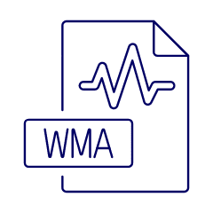 File Sound Wma Illustration from UX Line Set