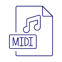 Format File Midi Illustration from UX Line Set