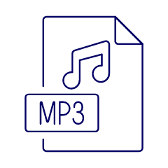Format File Mp 3 Illustration from UX Line Set