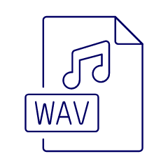 Format File Wav Illustration from UX Line Set