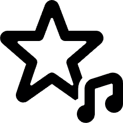 Music Genre Star Alternate Icon from Ultimate Bold Set